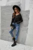 Solid Color Ribbed Sweater sold by Anna-Kaci