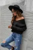 Solid Color Ribbed Sweater sold by Anna-Kaci