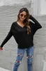 Solid Color Ribbed Sweater sold by Anna-Kaci