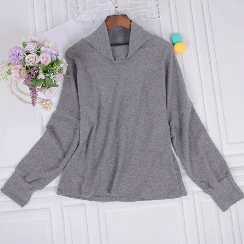 Relaxed Turtleneck Pullover sold by Anna-Kaci