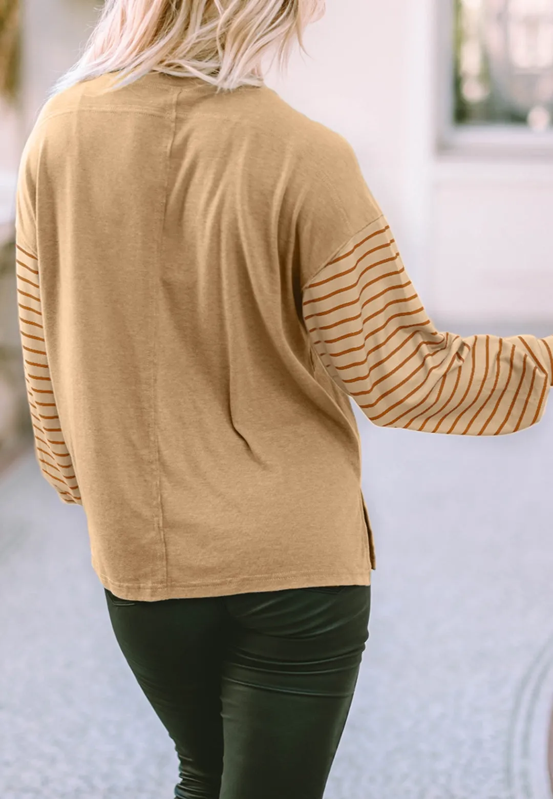 Color Block Striped Long Sleeve Sweater sold by Anna-Kaci product image thumbnail 3