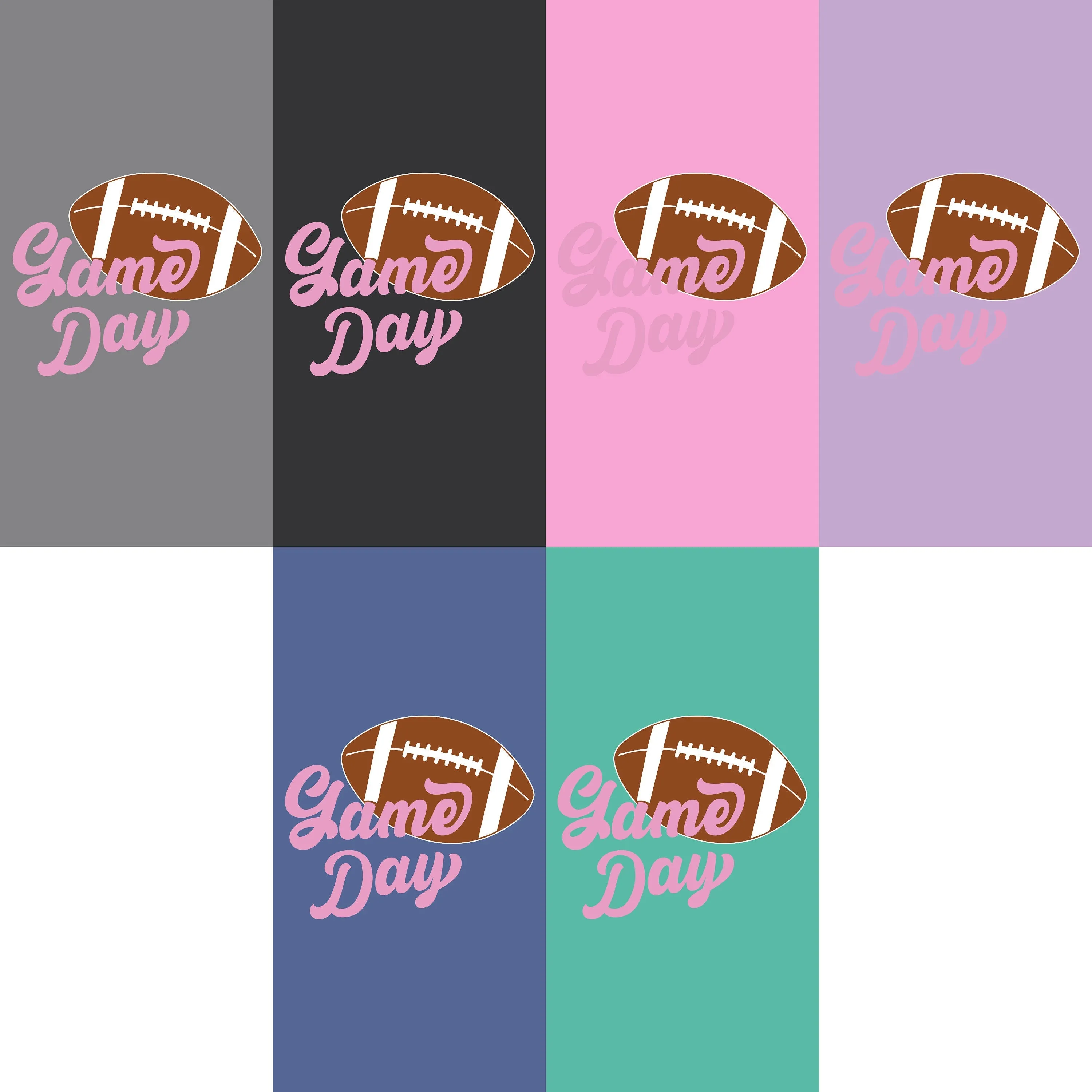 Game Day Groove Pink Font Tee - Football Backdrop, Sports Event Vibes, Tail Gate Tee, Football Tee, Sports Tee, Sports Girl sold by Anna-Kaci product image thumbnail 5