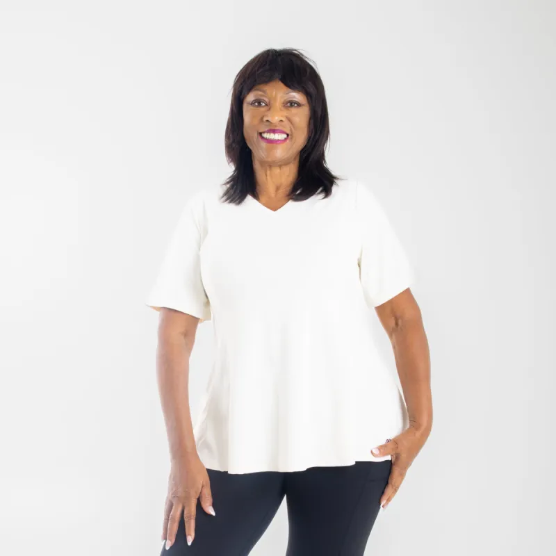 A.M.T. Flowy Tee sold by Any Age Activewear