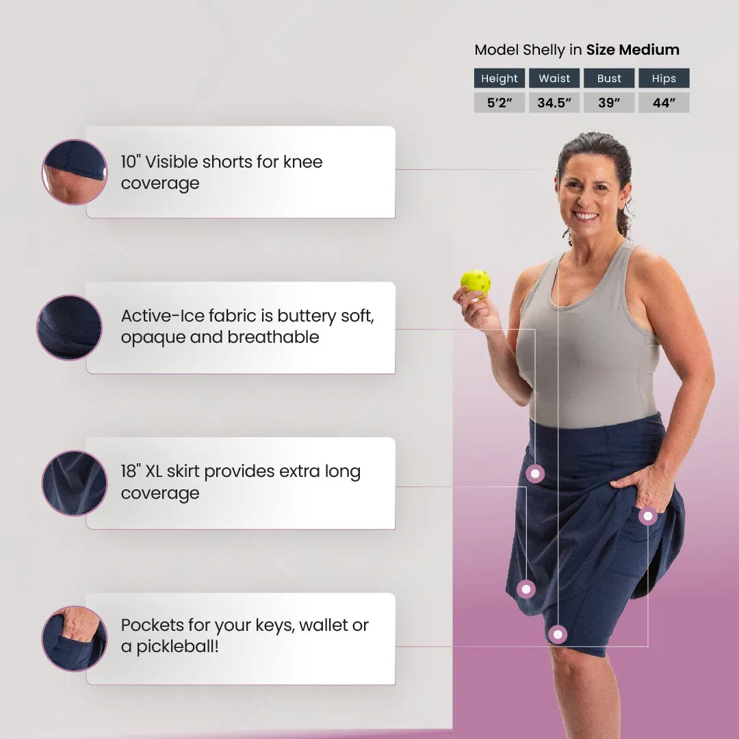 18" Aria Skort w/Pockets sold by Any Age Activewear product image thumbnail 2