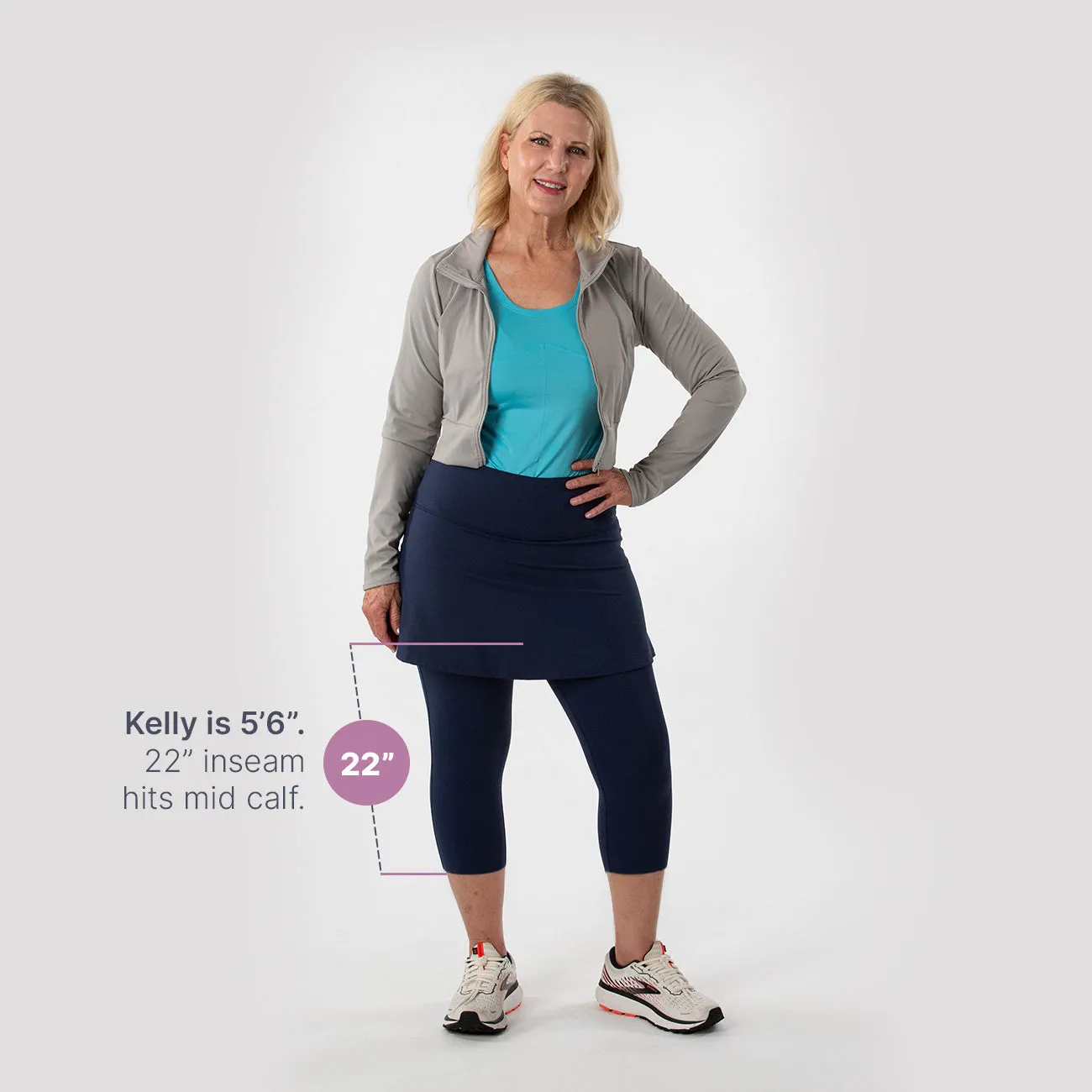 Summit Skirted Leggings w/Pockets sold by Any Age Activewear product image thumbnail 4