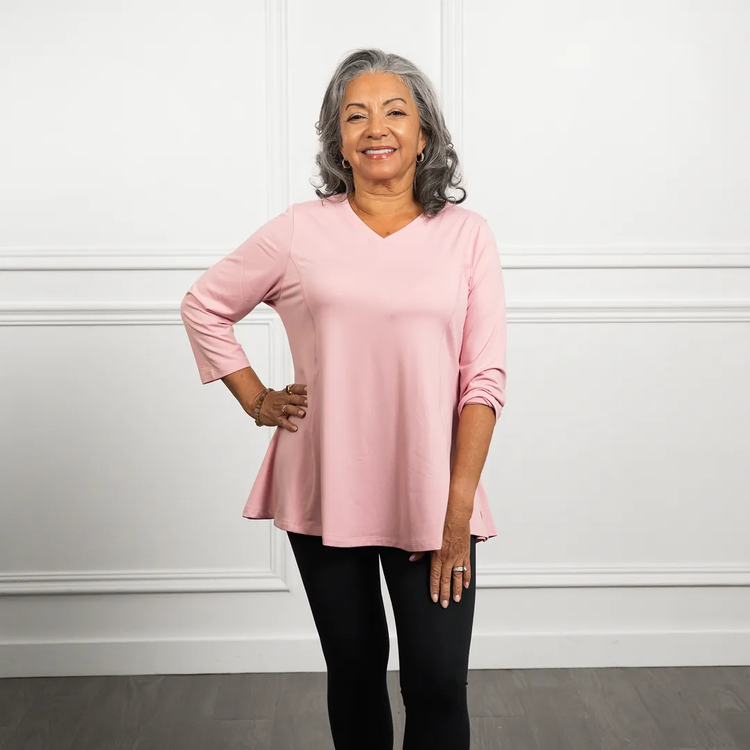 Anti-Muffin Top Flowy 3/4 Sleeve sold by Any Age Activewear