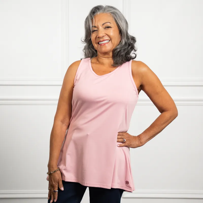 Anti-Muffin-Top Flowy Tank Top (Petite) sold by Any Age Activewear