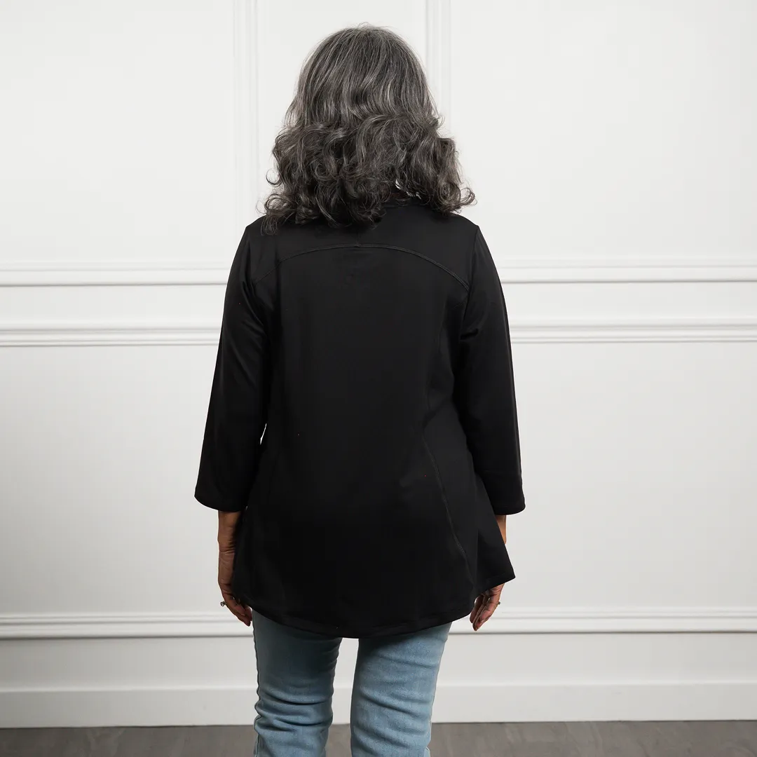 Anti-Muffin Top Flowy 3/4 Sleeve (Petite) sold by Any Age Activewear product image thumbnail 5