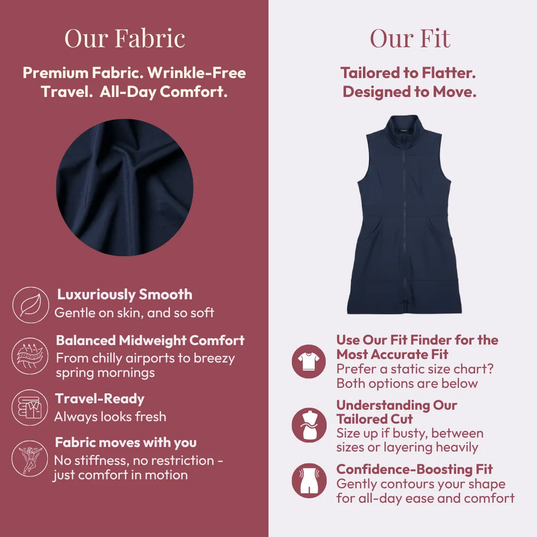 Carefree Long Vest (Petite) sold by Any Age Activewear product image thumbnail 3