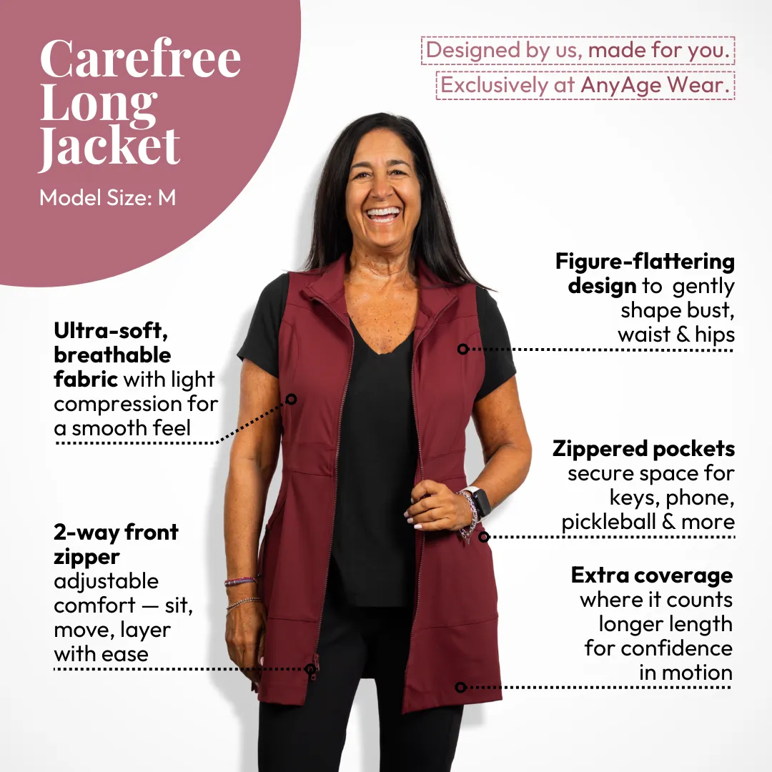 Carefree Long Vest (Petite) sold by Any Age Activewear product image thumbnail 4