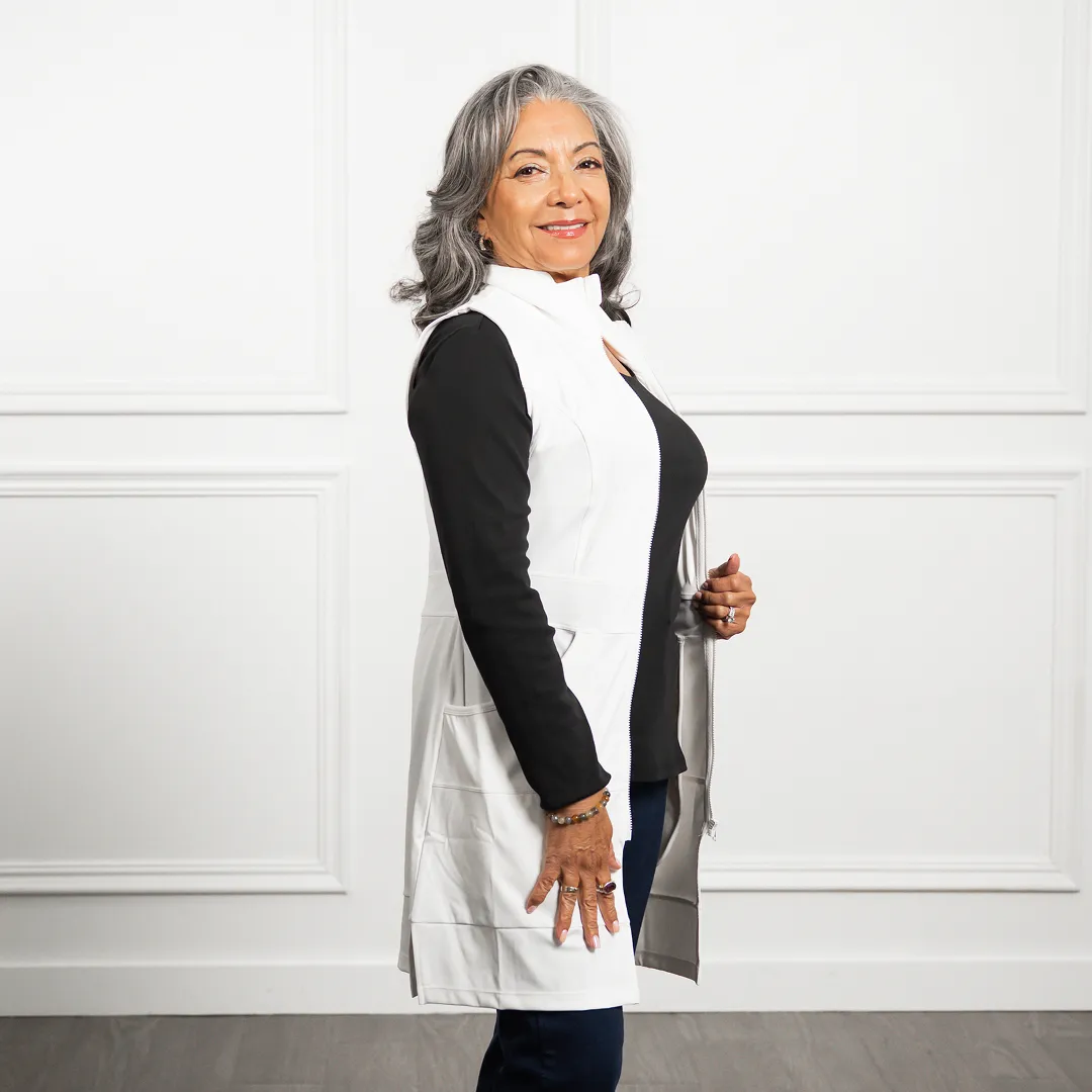 Carefree Long Vest (Petite) sold by Any Age Activewear