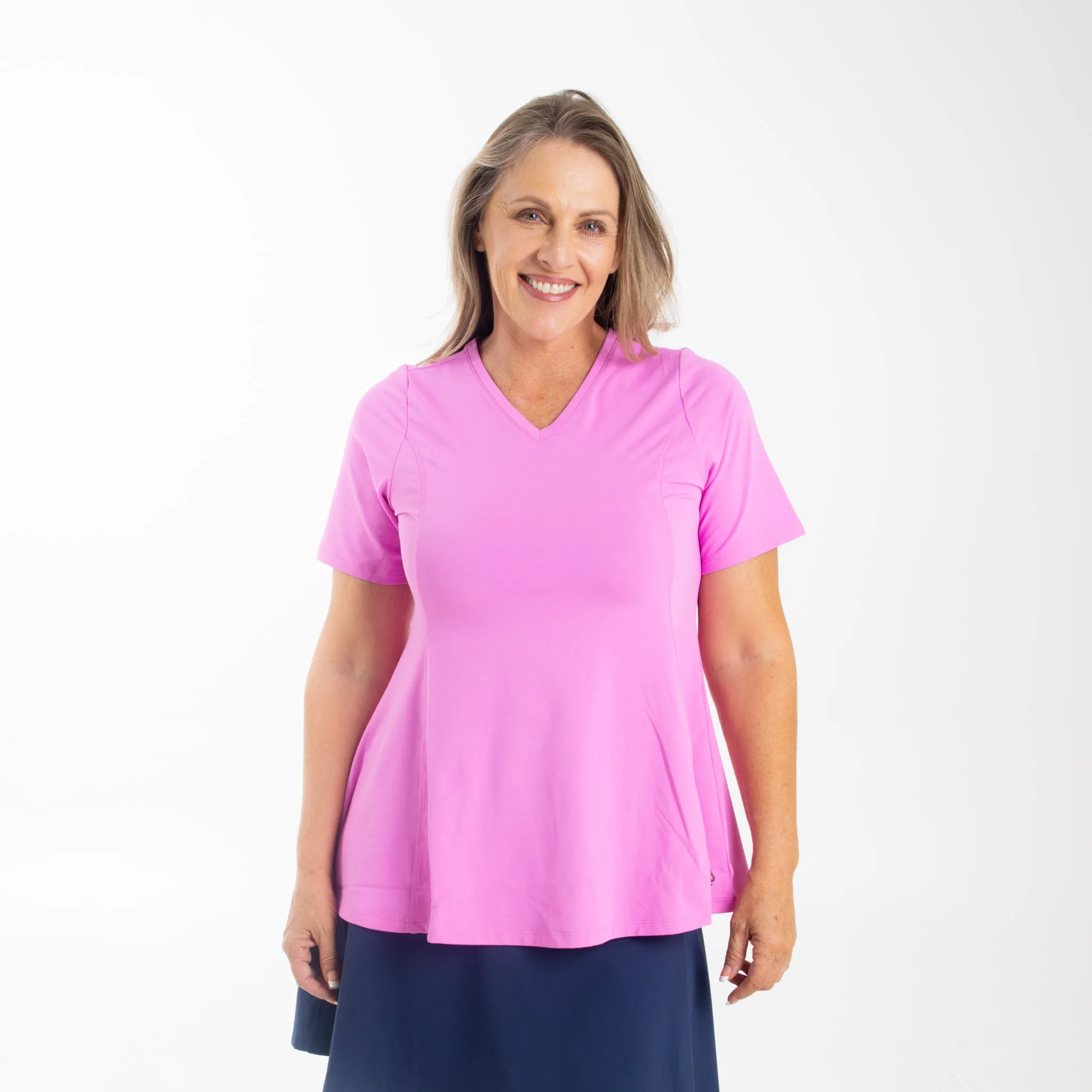 Anti-Muffin-Top Flowy Tee (2024 Edition) sold by Any Age Activewear