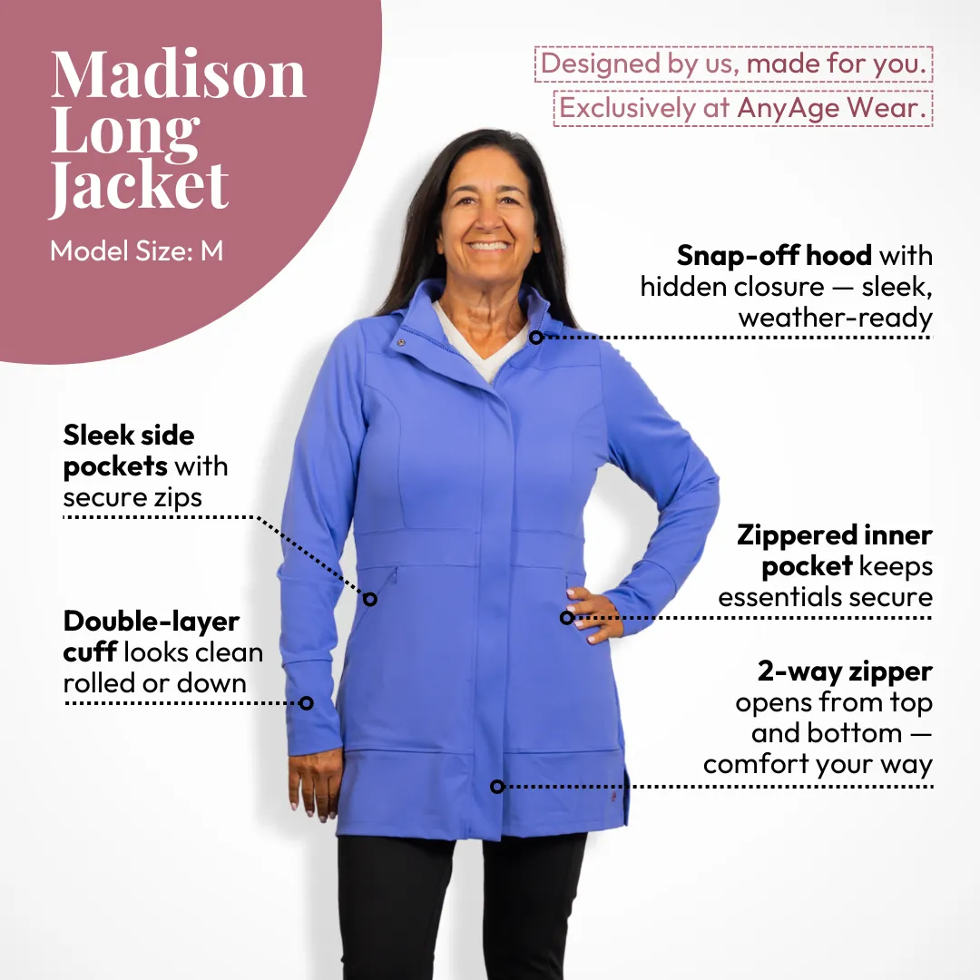 Madison Long Jacket (Gift) sold by Any Age Activewear product image thumbnail 5