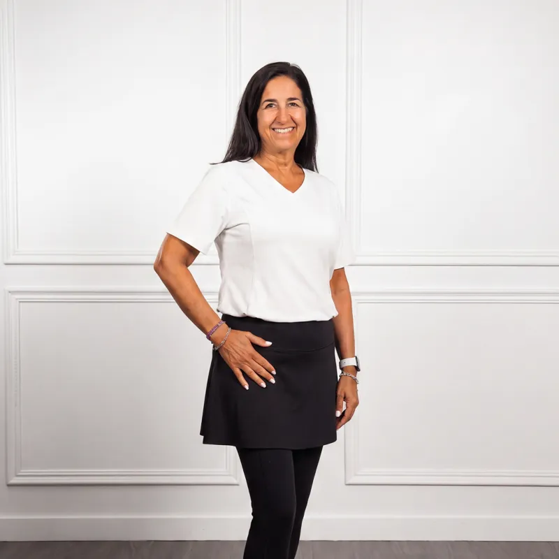 Anti-Muffin-Top Flowy Tee (SL-CTL) made by Any Age Activewear