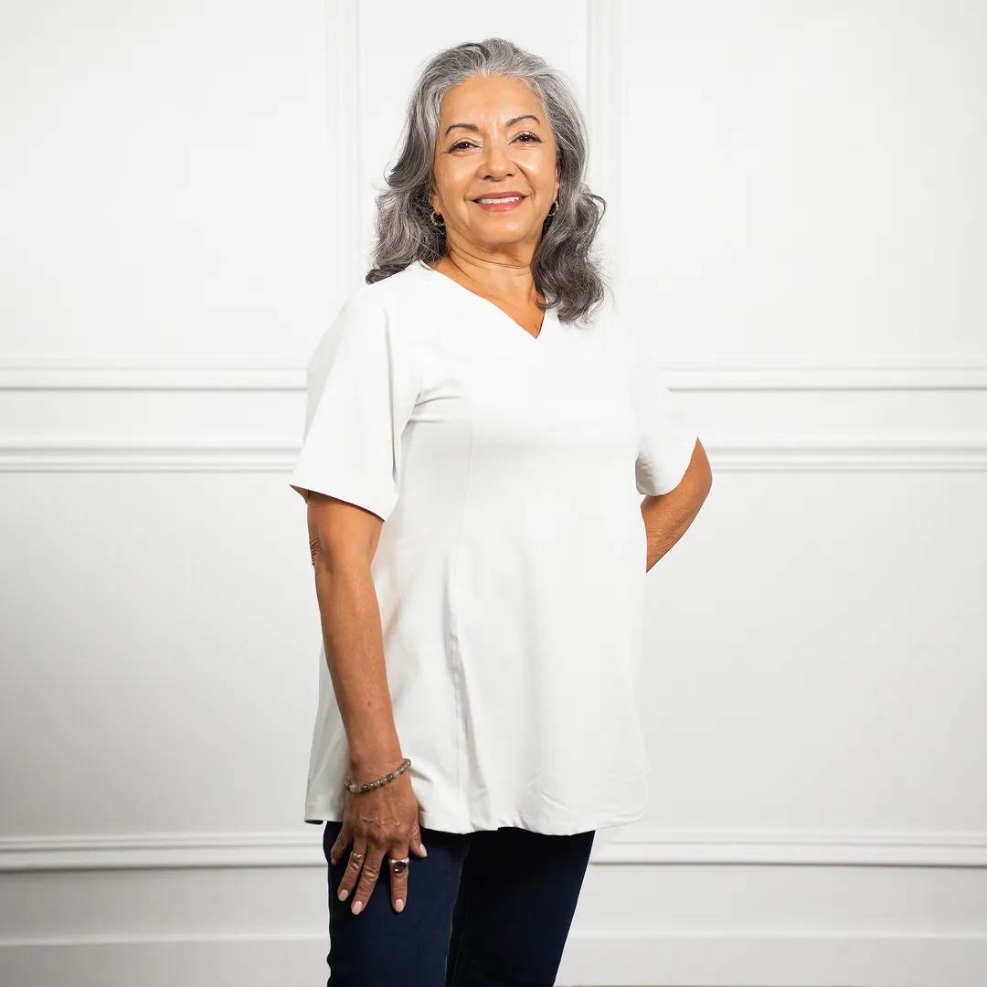 Anti-Muffin-Top Flowy Tee (SL-CTL) sold by Any Age Activewear product image thumbnail 2