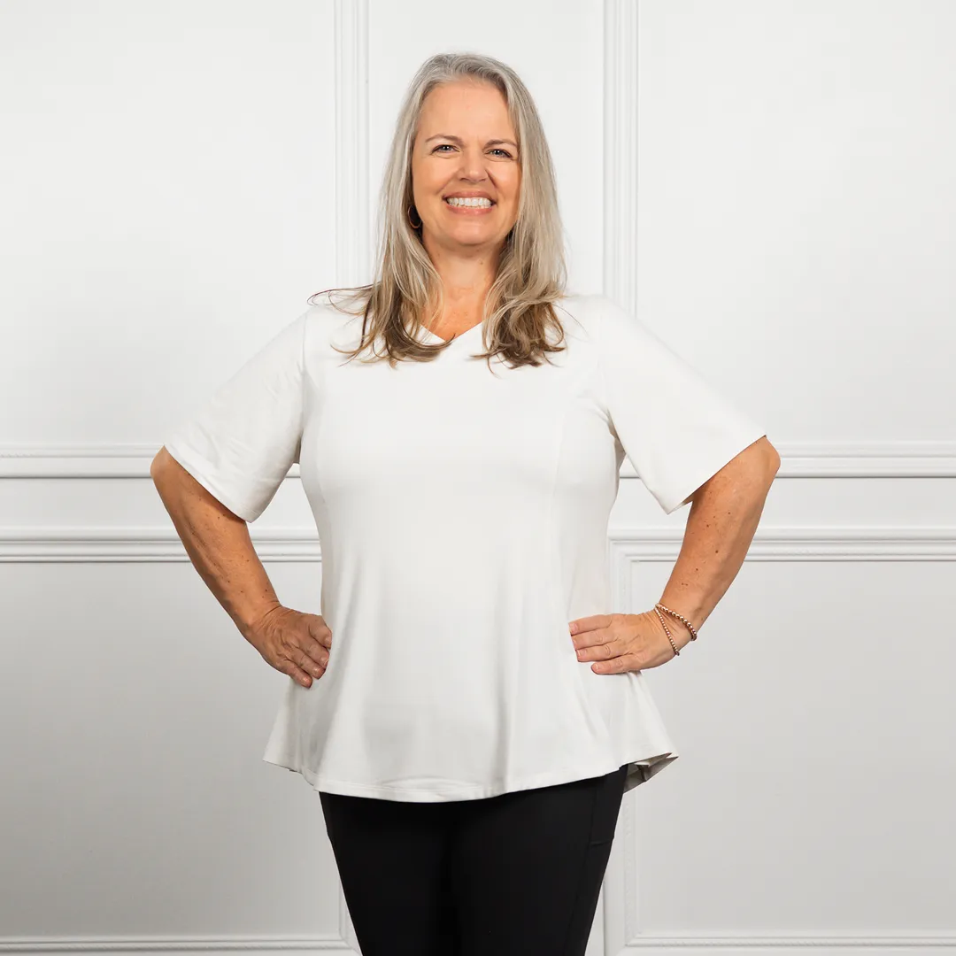 Anti-Muffin-Top Flowy Tee (SL-CTL) sold by Any Age Activewear product image thumbnail 5