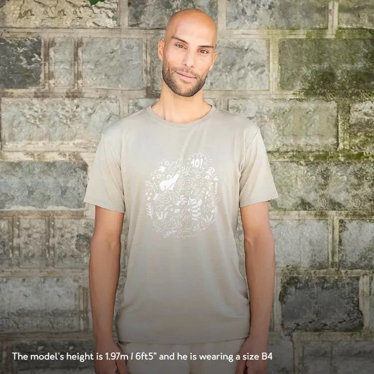 10 Year Anniversary T shirt - Portugal Khaki sold by Baabuk product image thumbnail 2