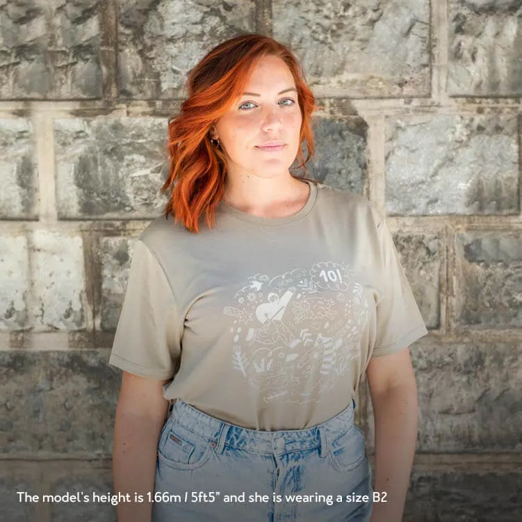 10 Year Anniversary T shirt - Portugal Khaki sold by Baabuk product image thumbnail 5