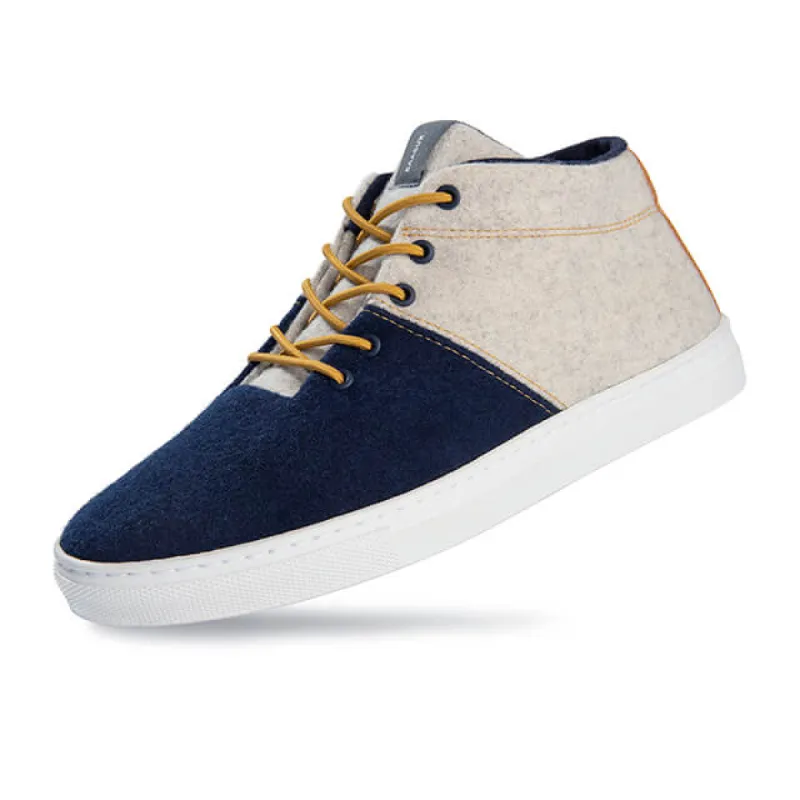 Sky Wooler - Navy Cream Gold sold by Baabuk