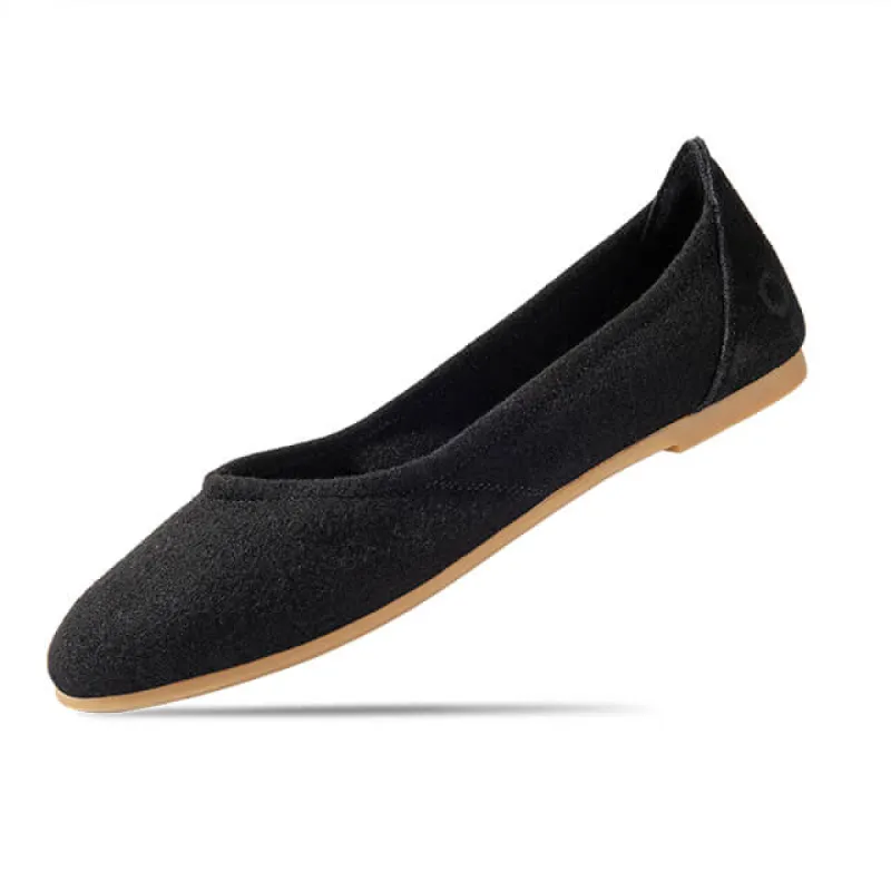 Wool Ballerina - Black made by Baabuk