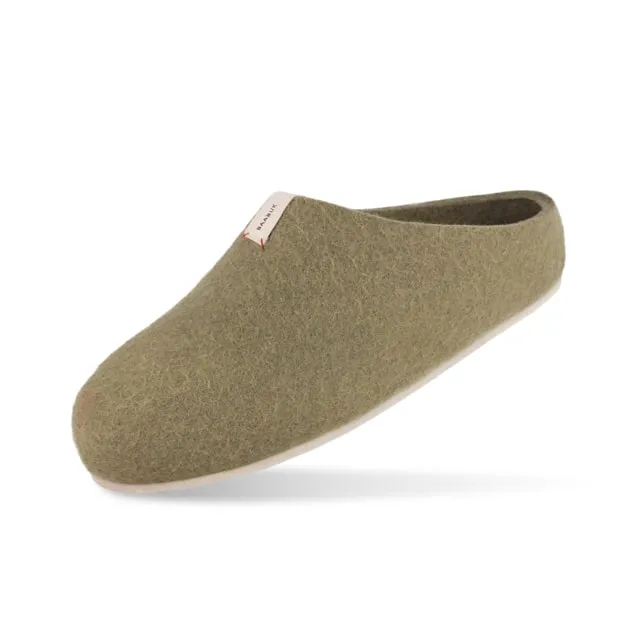 Corkybuk Slipper - Khaki Green sold by Baabuk