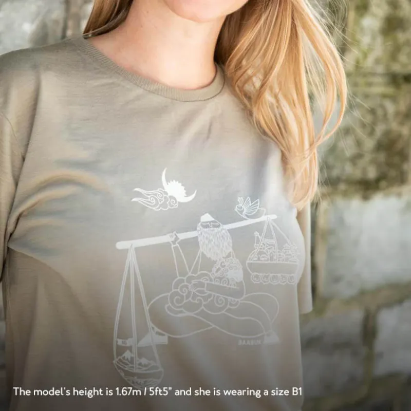10 Year Anniversary T shirt - Nepal Khaki made by Baabuk