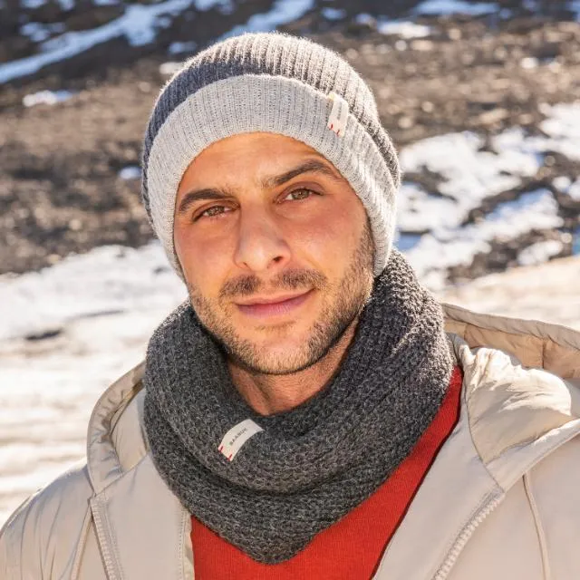 Alpaca Beanies - Reversible Dark Grey sold by Baabuk product image thumbnail 2