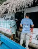 WHITE LOBSTER - ACID WASH PRIMO GRAPHIC TEE sold by Baja Llama