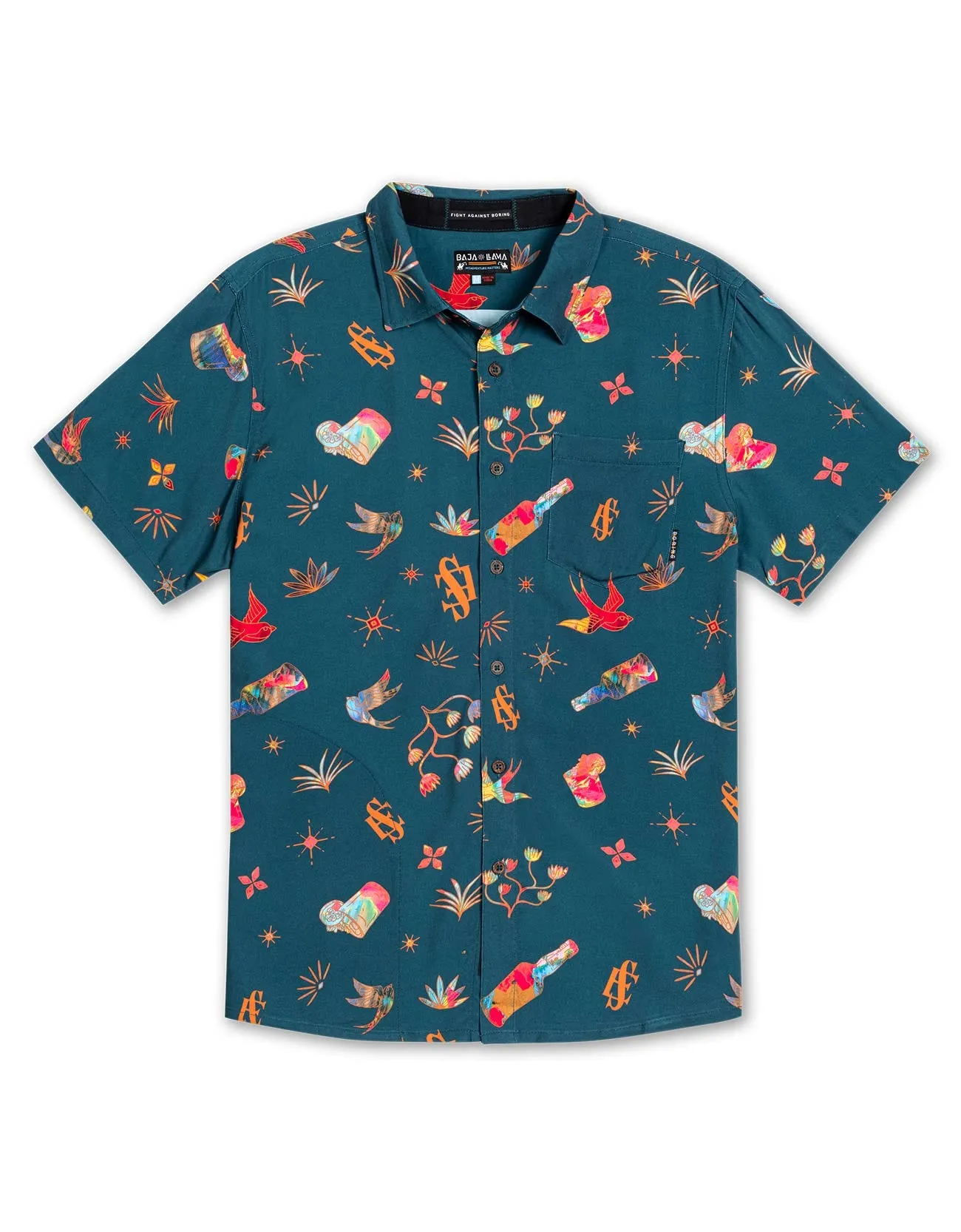 EL SATIVO TEQUILA - NIGHTHAWK™ BUTTON UP sold by Baja Llama