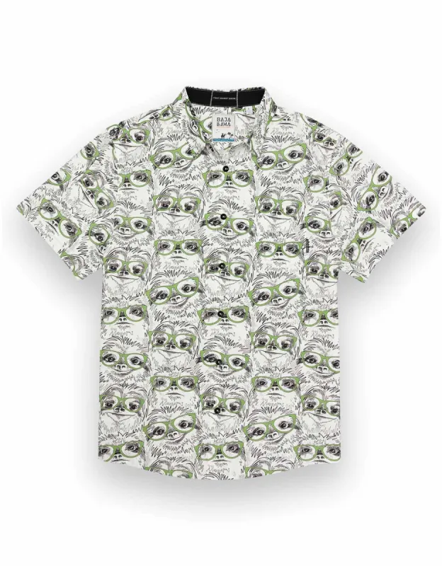 SLOTH MEISTER - 7-SEAS™ BUTTON UP sold by Baja Llama