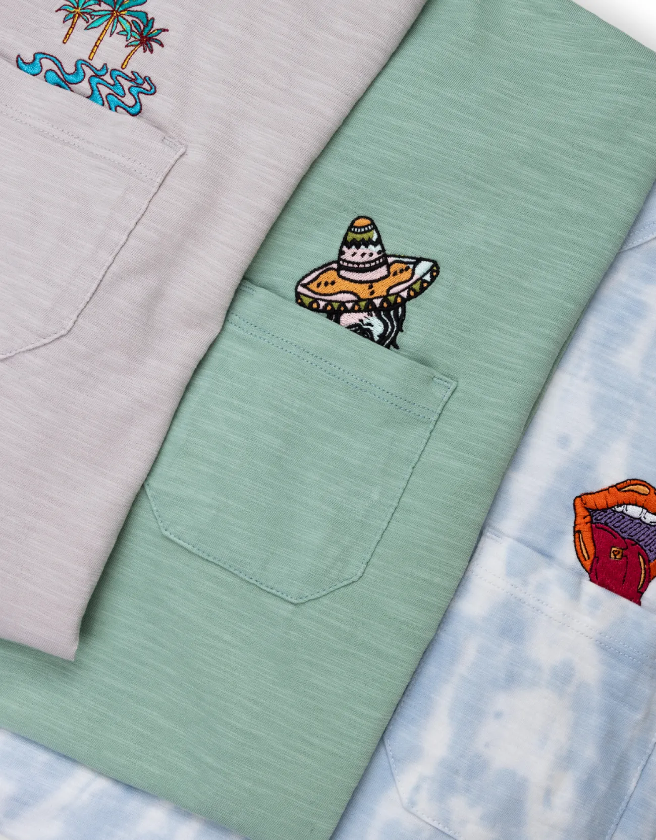 SOMBRERO - SLUB PIMA POCKET TEE sold by Baja Llama product image thumbnail 3