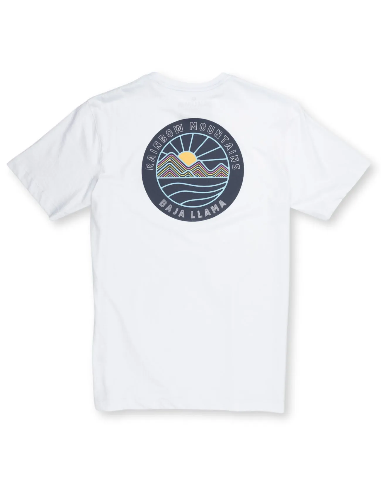 RAINBOW MOUNTAINS - PRIMO GRAPHIC TEE sold by Baja Llama