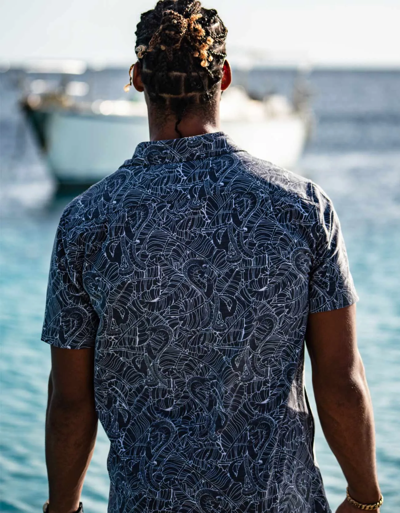 FAIR FIGHT BLACK - VAGABOND™ BUTTON UP sold by Baja Llama product image thumbnail 4