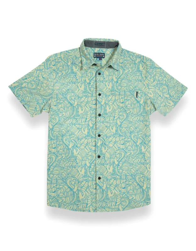 FAIR FIGHT - MOSTAZA YELLOW - VAGABOND™ BUTTON UP sold by Baja Llama