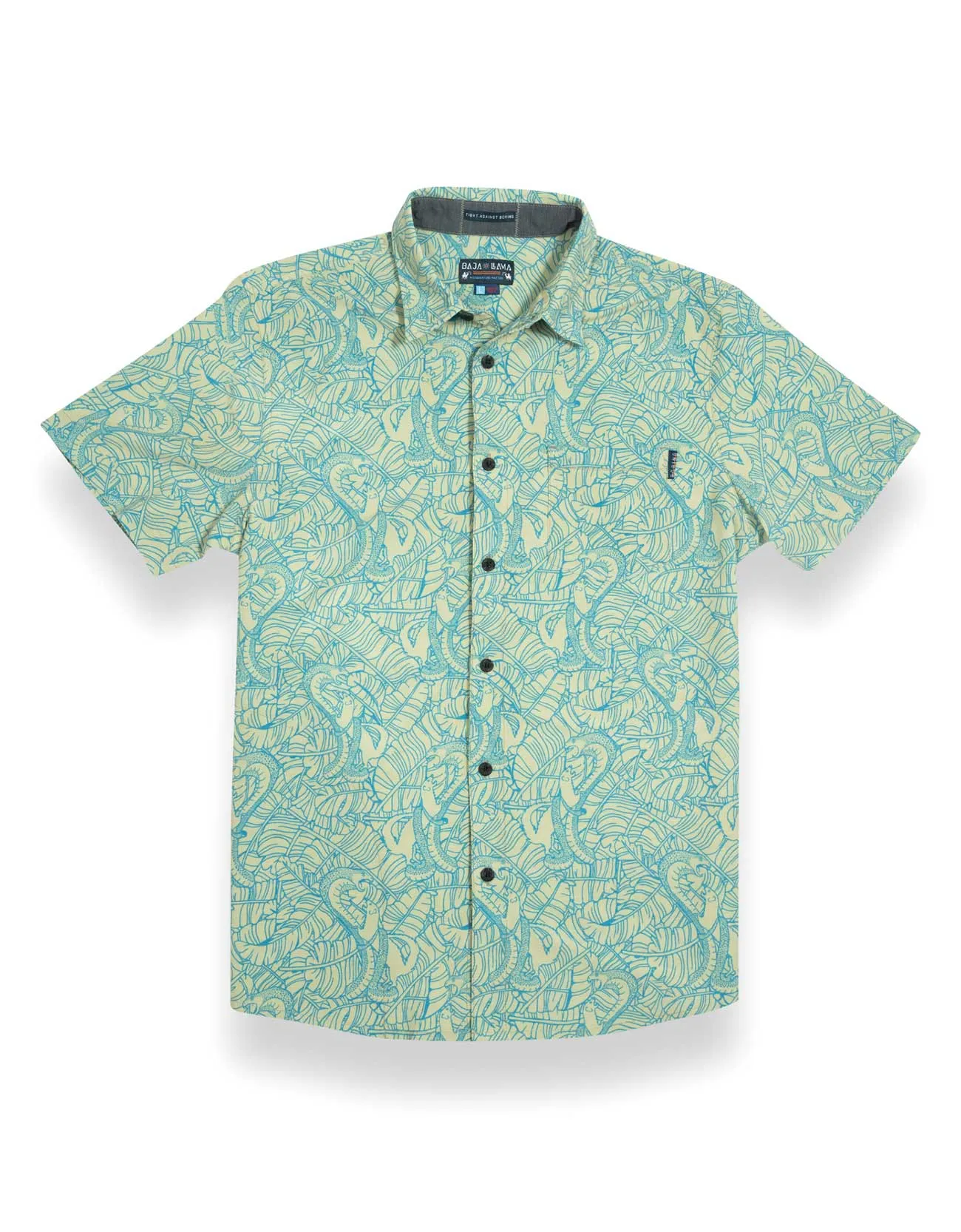 FAIR FIGHT - MOSTAZA YELLOW - VAGABOND™ BUTTON UP sold by Baja Llama