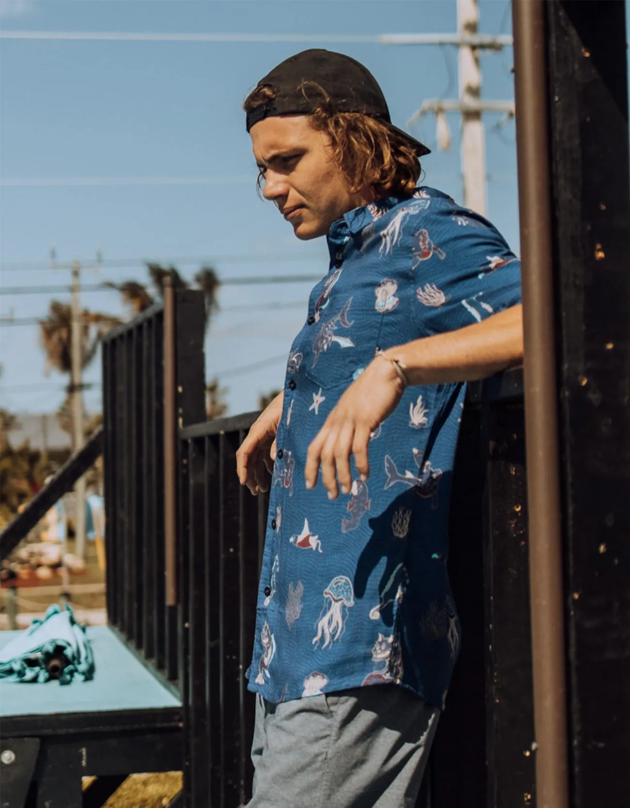 SPLIT PERSONALITIES - NIGHTHAWK™ BUTTON UP sold by Baja Llama product image thumbnail 2