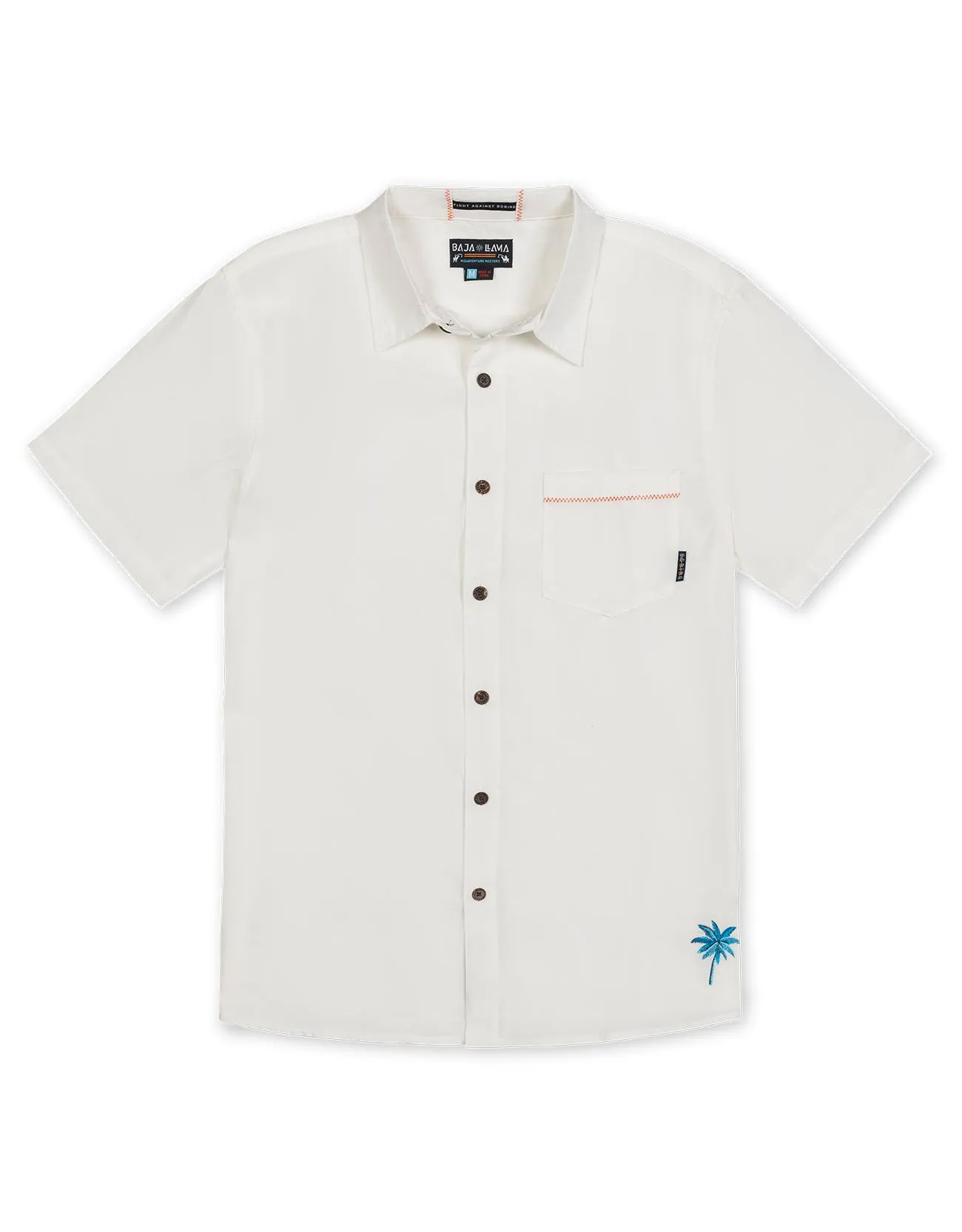 SUGAR PALM BUTTON UP - SLIM (FINAL SALE) sold by Baja Llama