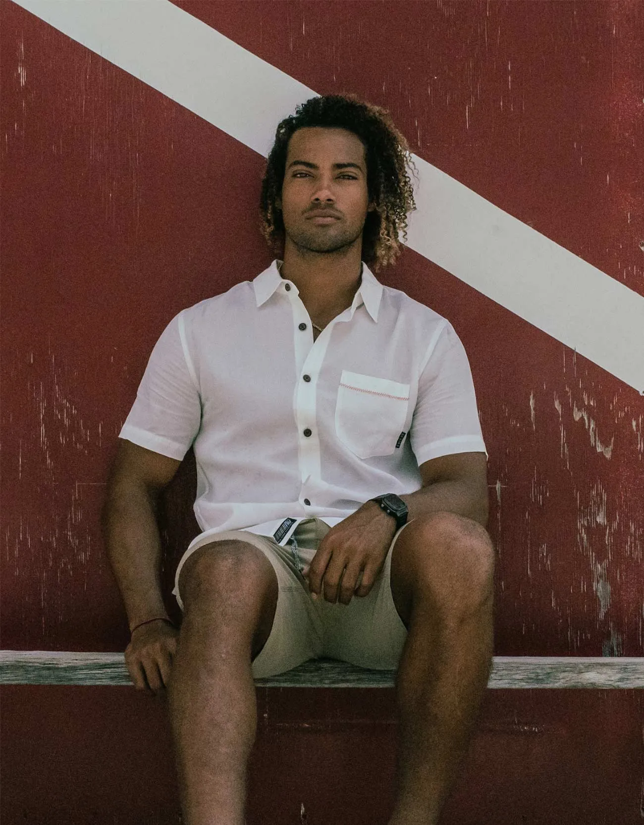 SUGAR PALM BUTTON UP - SLIM (FINAL SALE) sold by Baja Llama product image thumbnail 5