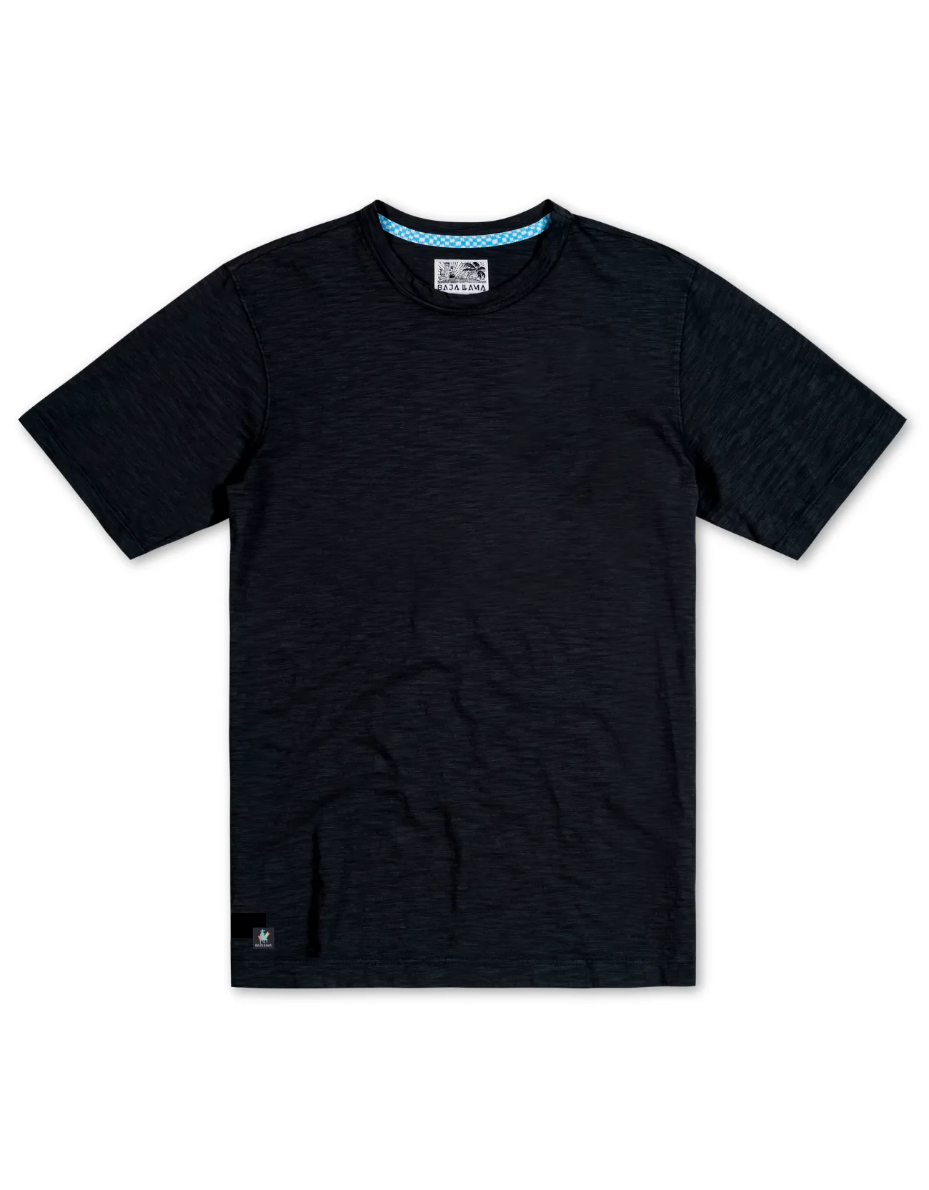 SOLID BLACK - SLUB PIMA TEE sold by Baja Llama
