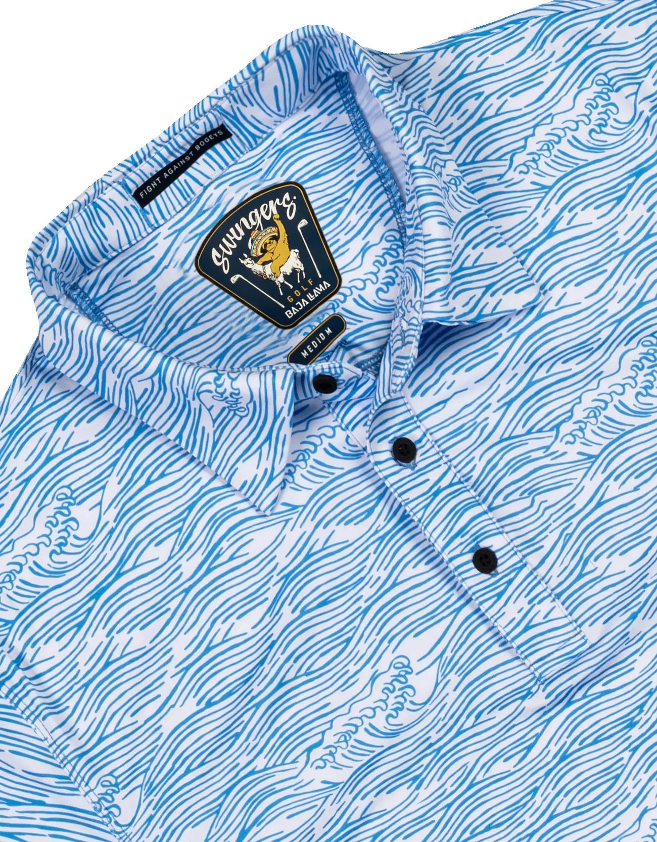 ROLL TIDES - BLUE SWINGERS PERFORMANCE POLO sold by Baja Llama product image thumbnail 3