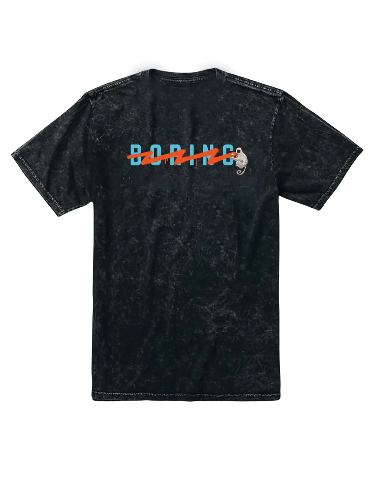 THE BORING TAGLINE - BLACK PRIMO GRAPHIC TEE sold by Baja Llama