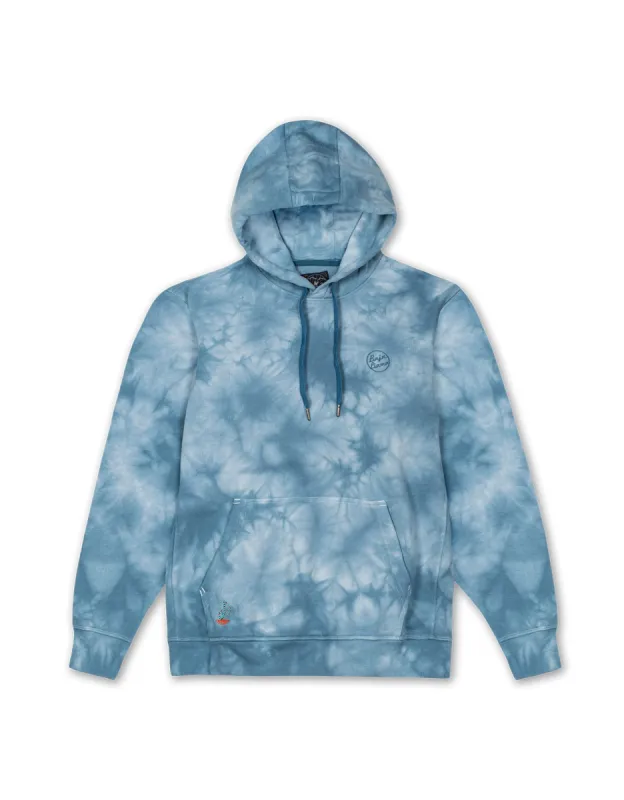 BAJA TRIP UP - BLUE TIE DYE HELSINKI HOODIE sold by Baja Llama