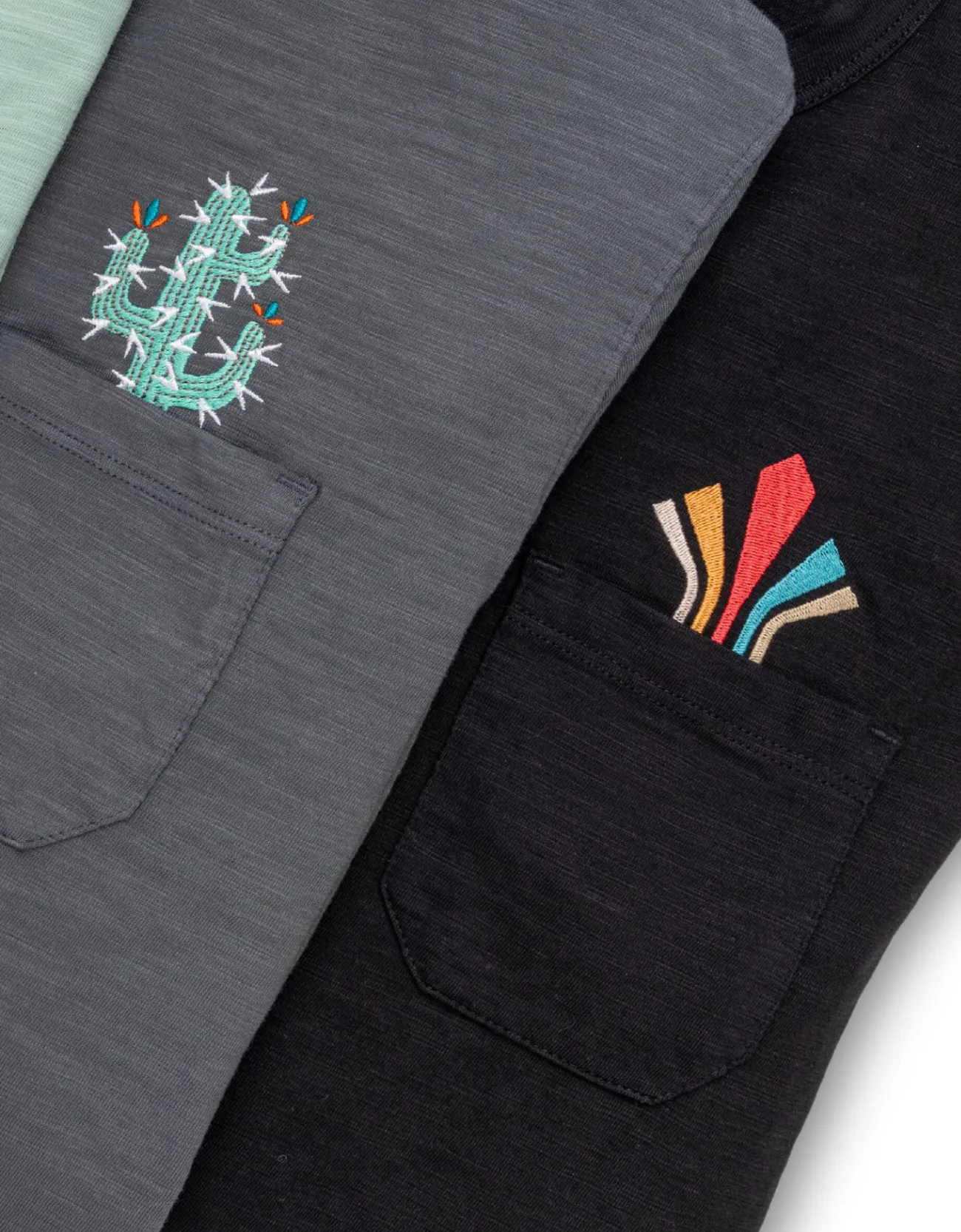 RETRO LEAGUE - SLUB PIMA POCKET TEE sold by Baja Llama product image thumbnail 2