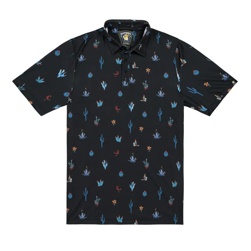 DESERT NIGHTS - SWINGERS PERFORMANCE POLO sold by Baja Llama