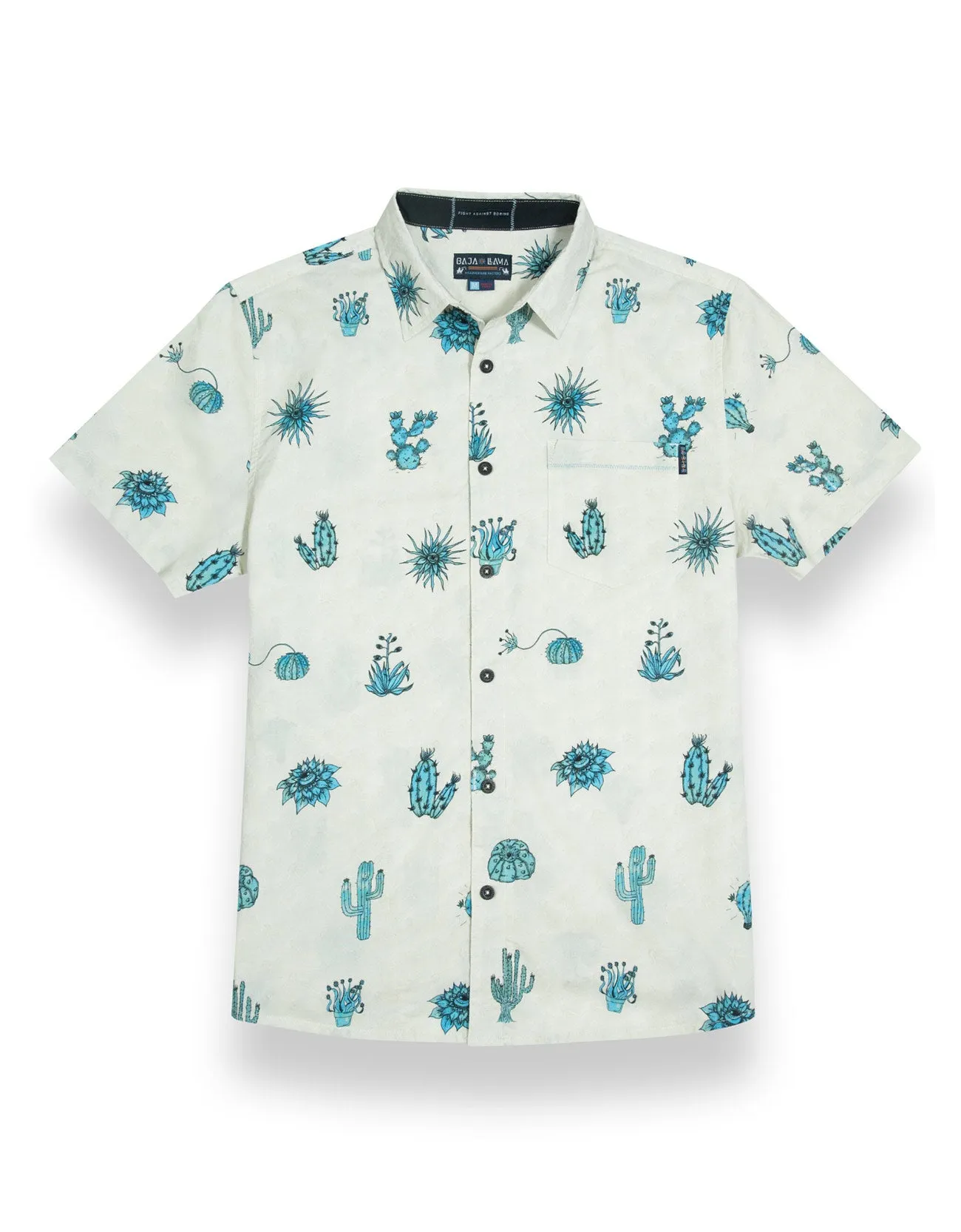 NO DROUGHT NO DOUBT - 7-SEAS™ BUTTON UP sold by Baja Llama