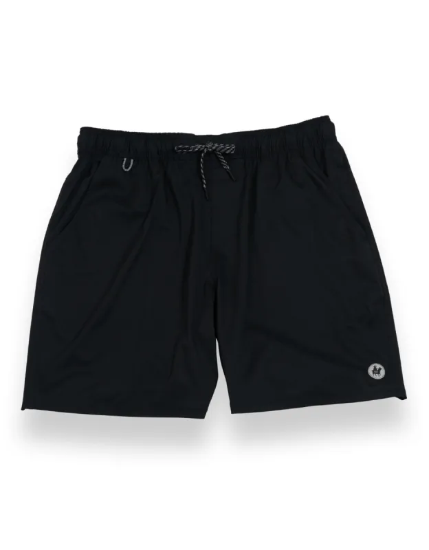 RELAXPLORATIONS - BLACK  ATHLEISURE SHORTS sold by Baja Llama