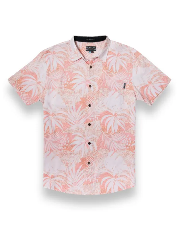 PEACHY PALMS - NIGHTHAWK™ BUTTON UP sold by Baja Llama