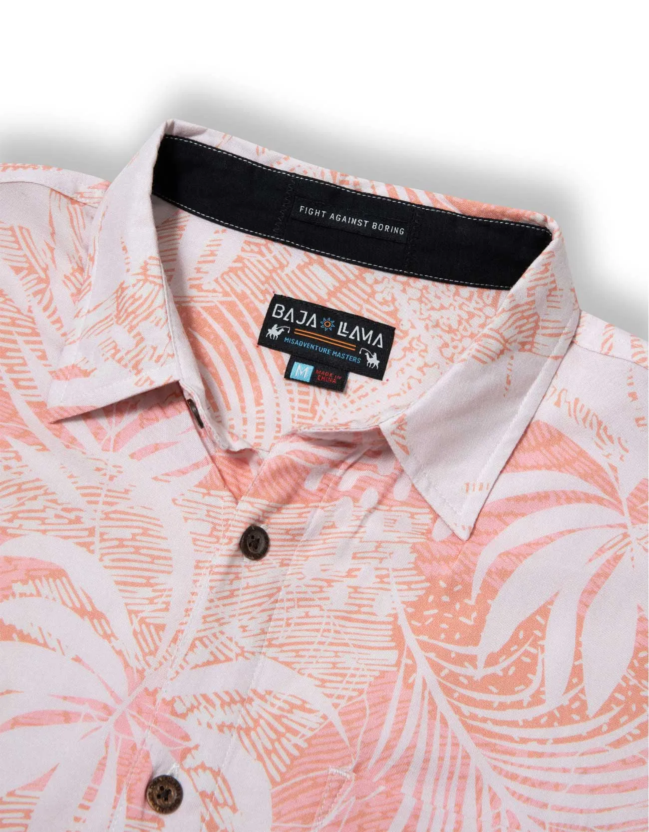 PEACHY PALMS - NIGHTHAWK™ BUTTON UP sold by Baja Llama product image thumbnail 4