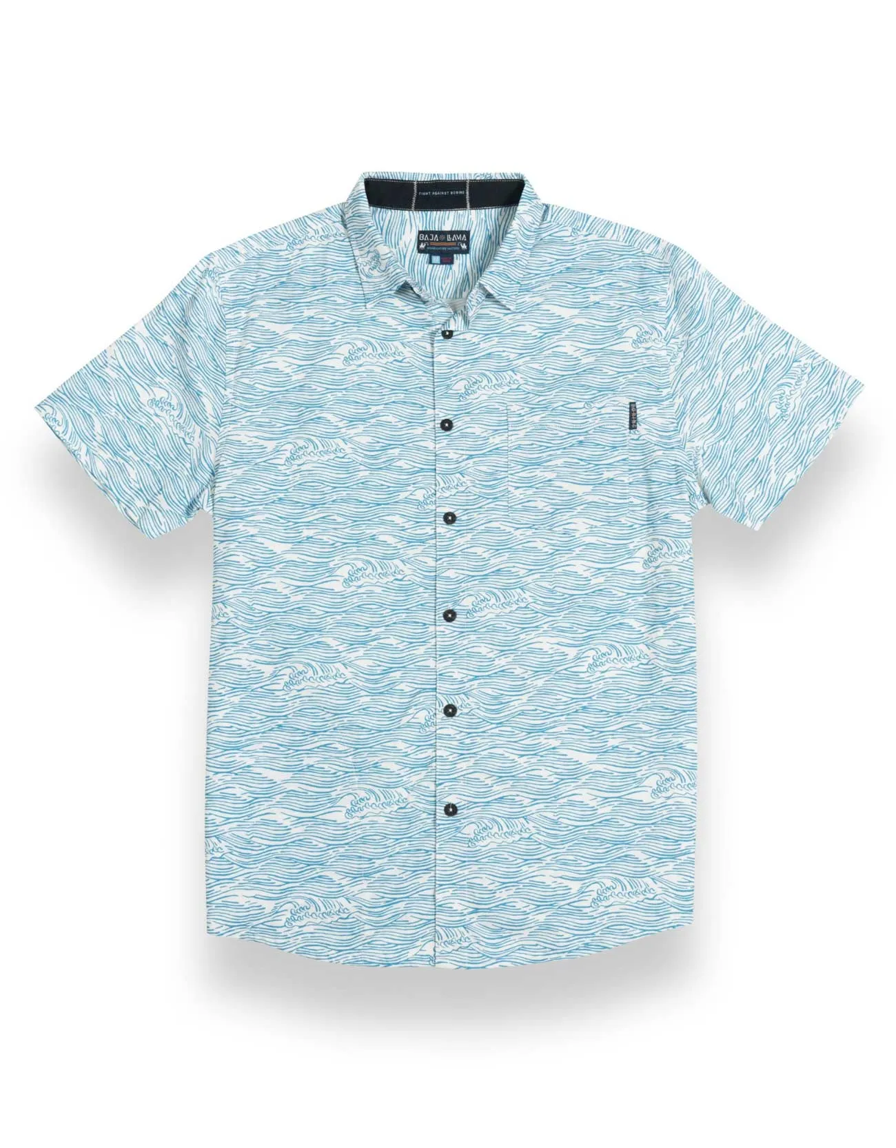 ROLL TIDES - LIGHT BLUE 7-SEAS™ BUTTON UP sold by Baja Llama
