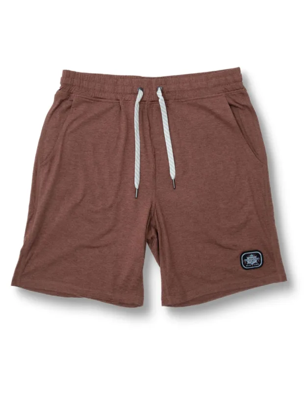 MACH ZERO LOUNGE SHORTS - MAROON sold by Baja Llama